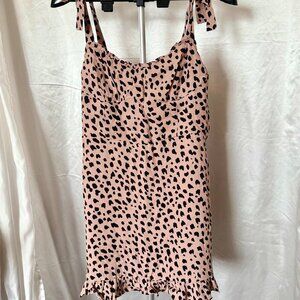 Mahina | Smocked Tie-Strap Mini Dress | Size L